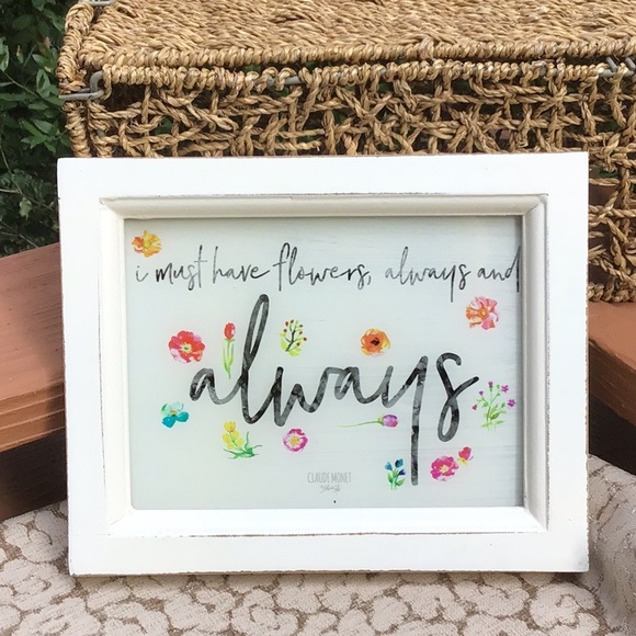 Pier 1 Wall Decor Claude I Must Have Flowers Art Pier Poshmark